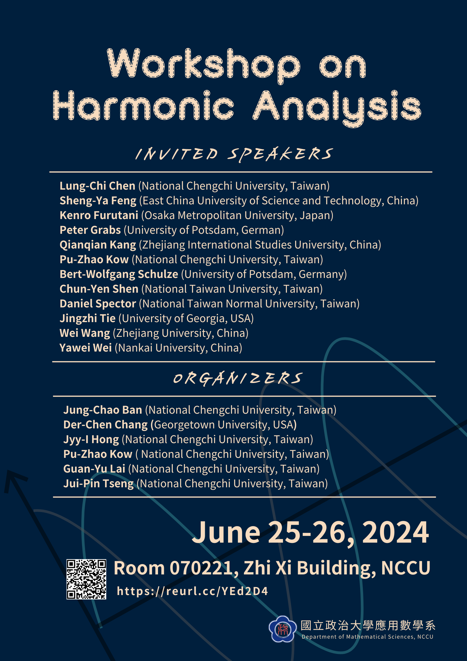 2024/6/25-26  Workshop on Harmonic Analysis